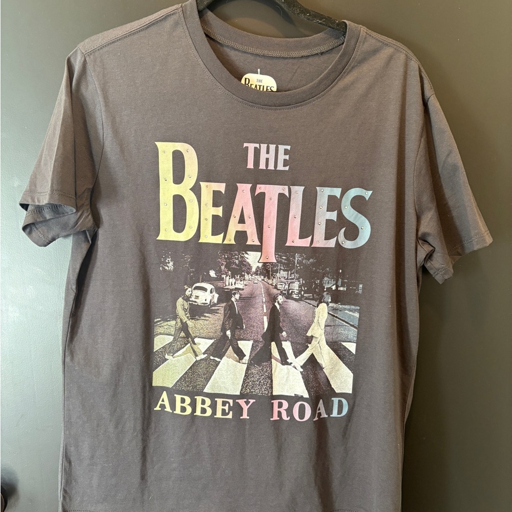 The Beatles Abbey Road Graphic T-Shirt Unisex Short Sleeve band tee L